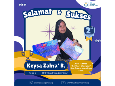 Keysa Zahra R. - Juara 2 Lomba Battle of Champion Sion Enterpreneur Expo 2025