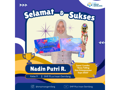 Nadin Putri R.- Juara 1 Lomba Story Telling Sion Enterpreneur Expo 2025