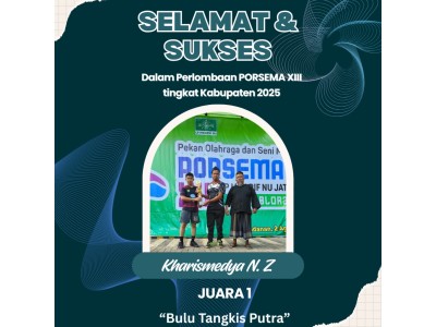 Kharismedya N. Z. - Juara 1 Bulu Tangkis Putra PORSEMA XIII Tingkat Kab. Blora