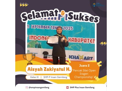 Aisyah Zakiyatul - Juara 2 Pencak Silat Open Sragen Championship 2025